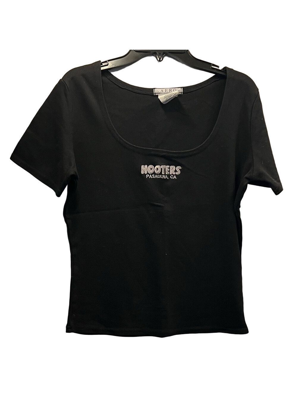 AERO Black Short Sleeve Women's Top